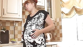 Marta Lotions - Up Her Pregnant Twat and Masturbation