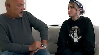 Young girl seduces old man