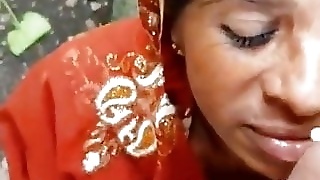 Indian Maid, Blowjob and Cum