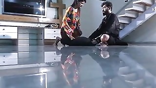 Desi married woman getting fucked to save husband